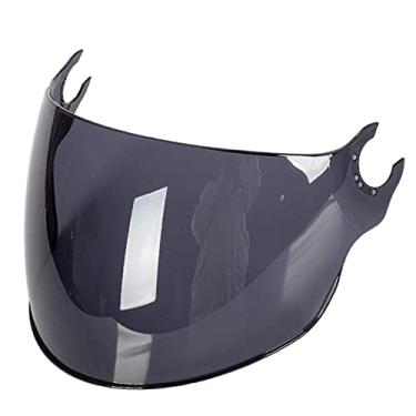 Imagem de Viseira de capacete para acessórios de capacetes ls2 of562 Viseira de capacete lente protetor facial Flip Up lente do pára-brisa acessórios da motocicleta (Color : Gray)