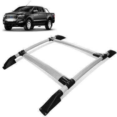 Imagem de Rack De Teto Bagageiro Ranger 2013 a 2023 Prata Tubolar
