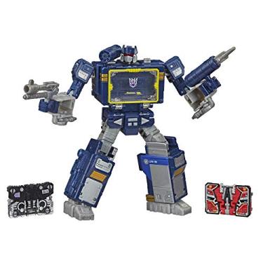 Imagem de Transformers Netflix War for Cybertron Trilogy Voyager Class Soundwave Battle 3-Pack with Laserbeak and Ravage