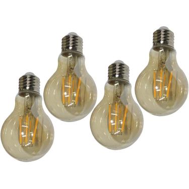 Imagem de Lampada Led Multifilamento 30W Iluminaçao Kit 4 Uni Decoraçao Vintage Quarto Sala Casa Varanda Garagem Branco Quente Ambar