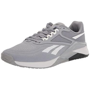 Imagem de Reebok Tênis de corrida masculino Nano X2 Gym Performance, Reefresh cinza frio/branco, 39