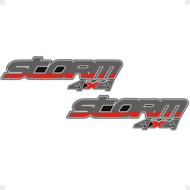 Imagem de Adesivo Storm 4x4 Compatível C/ Ranger 2007/2009 Vermelho - SPORTINOX,