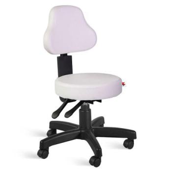 Imagem de Cadeira Mocho Encosto Alto Back System Revestimento Material Sintético