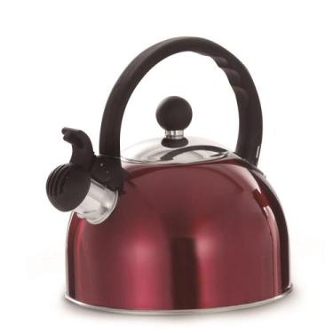 Imagem de Chaleira 2L, Inox Vermelha - Mimo