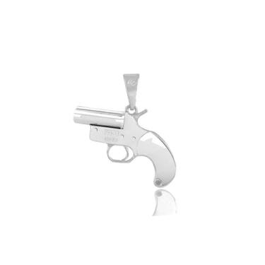 Imagem de Pingente Flare Gun 15 mm Prata Polida - Hera Gamers