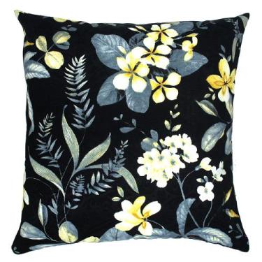 Imagem de Almofada Estampada Wendy 50x50cm Preta - FASTLAR