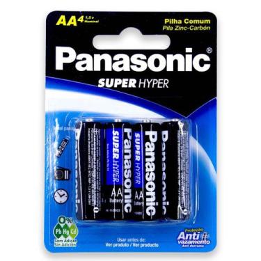 Imagem de Pilha Panasonic Pequena AA Cartela Com 4 Unidades
