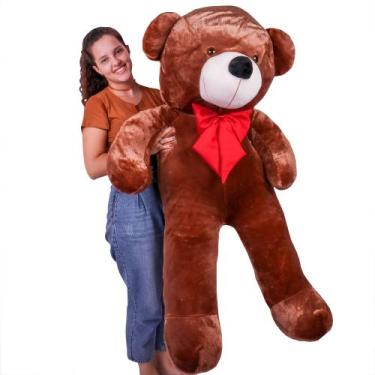 Imagem de Urso Teddy Gigante 1,40M LuckBaby - 226 - ThamyBaby, Mel vermelho