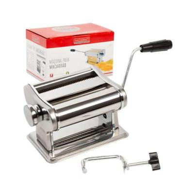 Imagem de Máquina Macarrão Cilindro Aço Massa Caseira Lasanha Talharim - Haüskra