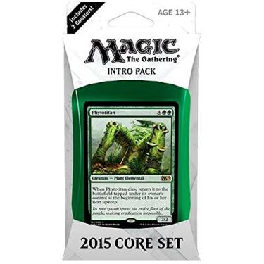 Imagem de Magic the Gathering (MTG) 2015 Core Set / M15 Intro Pack / Deck temático - Phytotitan (verde/branco) (inclui 2 pacotes de reforço)