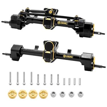 Imagem de OGRC SCX24 Brass Complete Portal Axle Upgrades Front Axle Built-in 13T Overdrive Worm Gear Heavy Duty Portal Axle for Axial SCX24 Deadbolt/Chevrolet C10 / Wrangler JLU Gladiator/Bronco Crawler Car