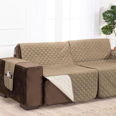 Imagem de Protetor De Sofá Assento 2,20m Retrátil 100% Poliéster Cor:palhacáqui