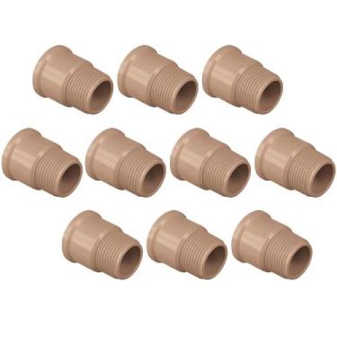 Imagem de Kit c/10 Adaptador Curto Soldável 25mm x 3/4" P/ Caixa d'Água - Akato
