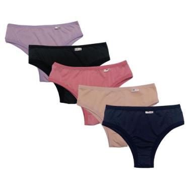 Imagem de Kit 5 Calcinhas Grande Moda Íntima Feminina Conforto - Live Comfort, S
