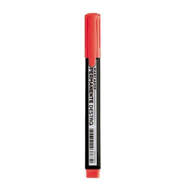 Imagem de Marcador Permanente Destaq Traço 1-4mm Compactor, vermelho