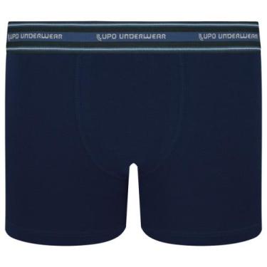 Imagem de Cueca Boxer Infantil Lupo 141-003, Azul marinho, M