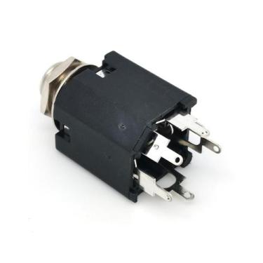 Imagem de Jack P10 Stereo Femea 1/4" P/ Pré Amplificador Violão Baixo - Thida