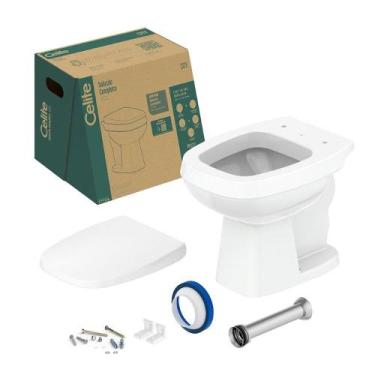 Imagem de Kit Vaso Sanitário Celite Convencional City + Acessórios de Fixação As