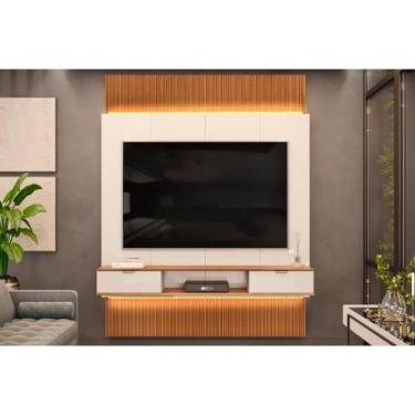 Imagem de Home p/ TV até 75 Polegadas Hit 1900 Extensível 100% MDF c/ Led de 240