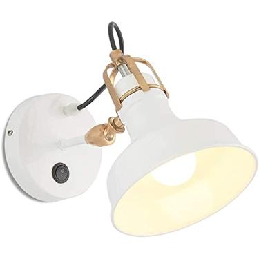 Imagem de Luminária de parede Luminária de parede Luminária de parede,Branco Retro Simples Balancim Luminária de parede Poste Sala de jantar Quarto Luminária decorativa para Corredor Varanda Corredor,