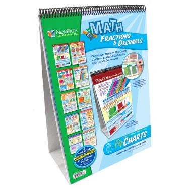 Imagem de NewPath Learning Fractions and Decimals Curriculum Mastery Flip Chart Set, Grau 3-5