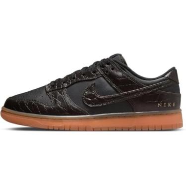 Imagem de Nike Estilo masculino Dunk Low Retro Emb: Dd3363, Preto/marrom de veludo, 10