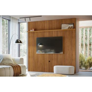 Imagem de Estante Piso-Teto New Guaporé para TV de até 75 polegadas - Cumaru - Madetec