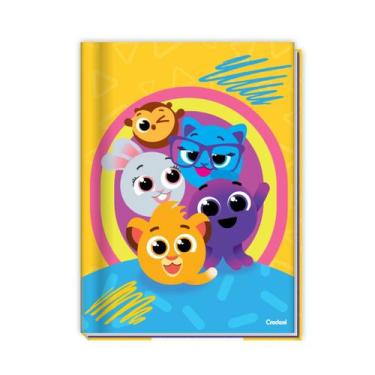 Imagem de Caderno Bolofofos Brochura Capa Dura 1 Matéria Escolar 80F, Amarelo