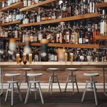 Imagem de Lcythiazole Mural de papel de parede de cerveja, decoração de arte de garrafa de cerveja, foto HD grande, para bar, café, restaurante, sala de estar, mural de papel de parede removível personalizável