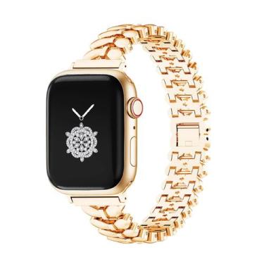 Imagem de Pulseira Smartwatch Kolgios Gold Charms para Apple Watch 38/40/41 mm