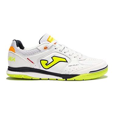 Imagem de Chuteira de Futsal Joma Top Flex Rebound - Branco e Amarelo Cor:Branco;Tamanho:38