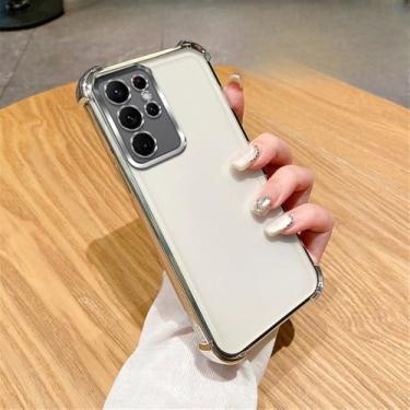 Imagem de Capa de telefone transparente com revestimento de glitter gradiente para Samsung Galaxy S24 S23 S22 Plus Ultra S20FE S21FE Note 20 Ultra à prova de choque, 7, para Samsung S23Ultra