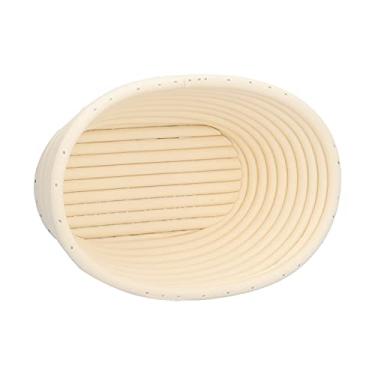 Imagem de Cesta de Fermentação de Pão Lavável Padaria de Cozinha de Forma única (Oval Off-Brago 21 * 14 * 8cm)