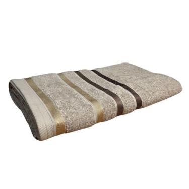 Imagem de Toalha Banho Teka Lumiere 100% Algodão Fio Penteado 500gr/m² 67x140cm (Bege)