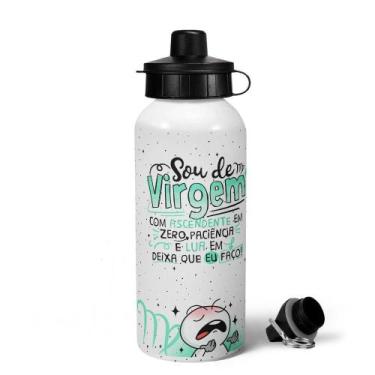Imagem de Garrafa Squeeze MQ Funny Signos - Sou de Virgem - 600ml - JPS INFO