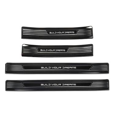 Imagem de 4 Peças Protetores de soleira de porta de aço inoxidável para BYD King 2024 2025, Protetor de soleira de porta de carro soleira de porta protetor de entrada guarnição