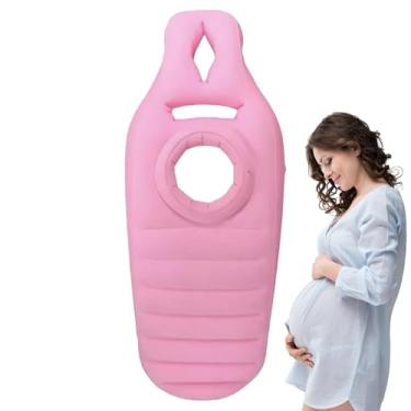 Imagem de Colchão Inflável para Barriga de Grávida - Flutuador Inflável Para Gestantes,Colchão Ar Maternidade Superfície Flockada Antiderrapante Conforto Para Dormir De Bruços