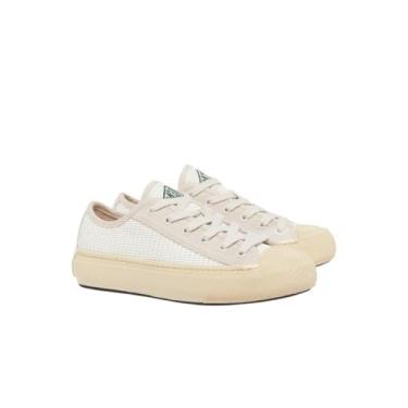 Imagem de Lacoste Tênis feminino Backcourt, Branco/castanho claro, 36