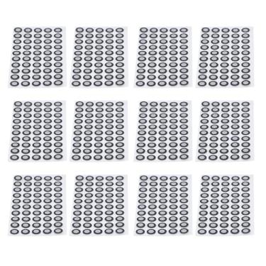 Imagem de Marcadores de Varredura 3D de 6,0 Mm para Scanner 3D, Marcadores de Ponto de Referência de Pontos de Rastreamento 3D, 12 Folhas 600 Pontos, Pontas de Scanner 3D de Alto Reflexão