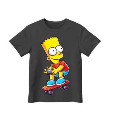 Imagem de Camiseta dos Simpsons Infantil Bart Camiseta Infantil - loja dinka, m,