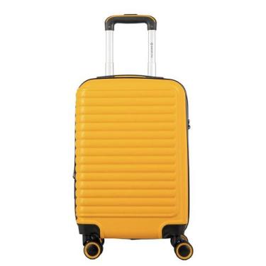 Imagem de Mala De Viagem Bordo Racer Cadeado TSA Rodas 360 Sestini, Amarelo