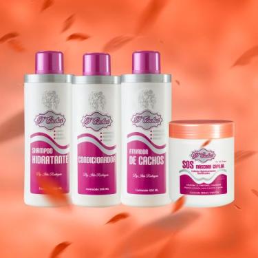 Imagem de Kit Home Care Dcachos completo com Máscara SOS - D'Cachos meu estilo