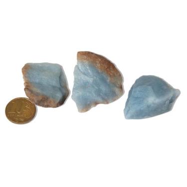 Imagem de 03 Angelita Azul Bruto Pedra Natural 20 a 50mm 10 a 25g - CristaisdeCu