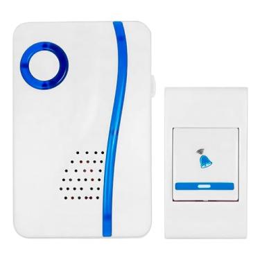 Imagem de Campainha Slim Sem Fio com Botão à Pilha Instalação Rápida Alcance de Longa Distância e Som Nítido para Residências