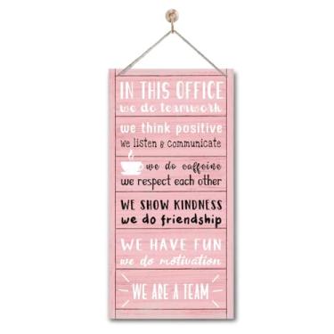 Imagem de Gkwa Placas De Escritório "Somos Uma Equipe": Decoração, Nesta Placa, Decoração Placa Madeira Suspensa, Arte Parede Com Citações Motivacionais, Presente Recursos Humanos, Para Líder F1