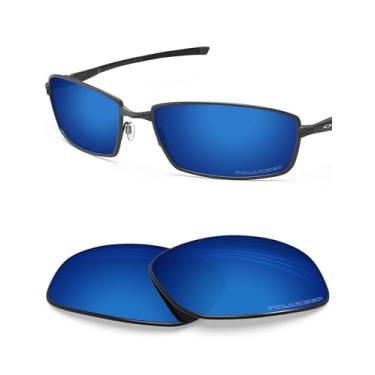 Imagem de Lentes de substituição polarizadas antissal BlazerBuck para óculos de sol Oakley Splinter, Midnight Blue Polarized, 0