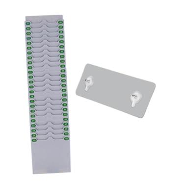 Imagem de Xgdsnly Suporte para Cartão de Ponto Expansível Suporte para Planilha de Ponto Fácil de Instalar Registro de Presença Suporte para Cartão de Ponto para Armazé, 50 Slots