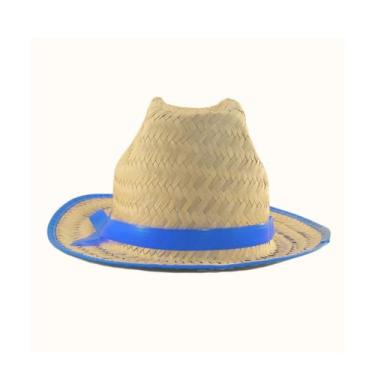 Imagem de Chapeu de palha texano infantil - casa moah, Azul