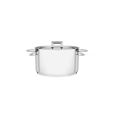 Imagem de Caçarola Tramontina Brava Funda em Aço Inox Fundo Triplo com Tampa Plana e Alças 16 cm...