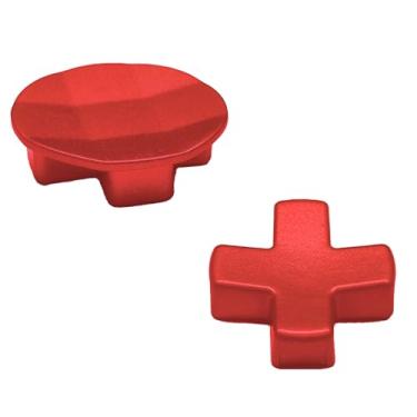 Imagem de LiXiongBao Conjunto De Botões Direcionais Metal 2 Em 1 Para Controle Xbox Elite Series, Peças Reposição, Kits Direcionais, Core/Elite (Vermelho)
